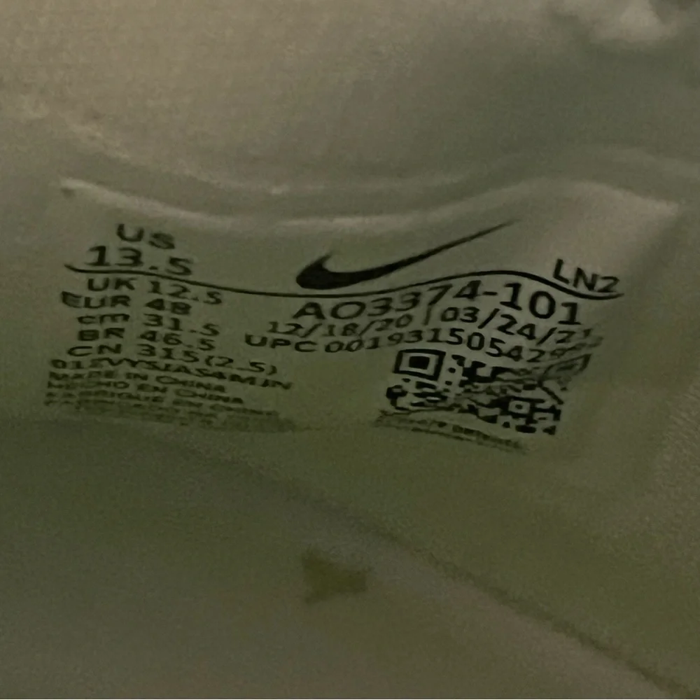 Nike Alpha Menace‎ Elie 2 White/Wolf Grey Football Men’s Cleats